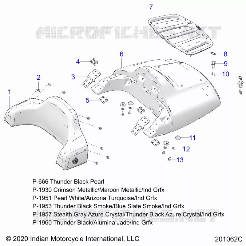 TRONCO LID AND BACKREST ASM.