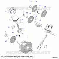 ENGINE, PISTON AND ALBERO MOTORE