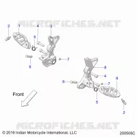 TELAIO, DRIVER FOOTPEGS
