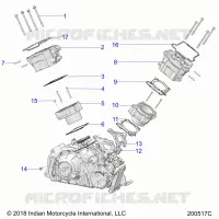 ENGINE, CYLINDER AND TESTA CILINDRO MNTG.