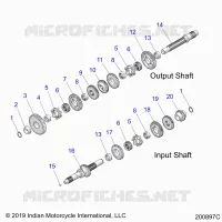TRASMISSIONE, INPUT/OUTPUT SHAFT ASM.