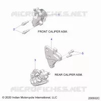 BRAKES, PINZA FRENO ANTERIORE AND REAR