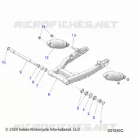 SOSPENSIONE POSTERIORE ASM., SWING ARM AND SHOCKS