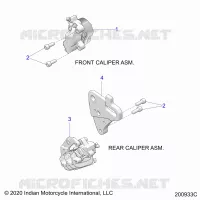 BRAKES, PINZA FRENO ANTERIORE AND REAR