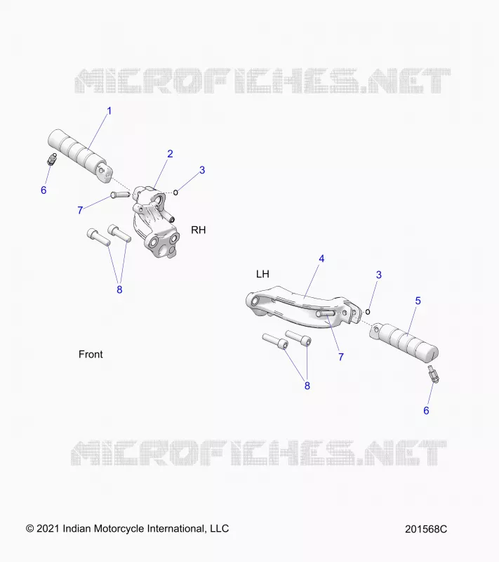 CHASSIS, FOOTPEGS