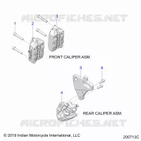 BRAKES, PINZA FRENO ANTERIORE AND REAR