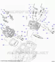ENGINE, TESTA CILINDRO, CAMSHAFT AND VALVE ASM.