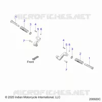 CHASSIS, FOOTPEG, PASSENGER