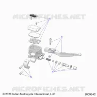 FRENO ANTERIORE, LEVER AND MASTER CYLINDER