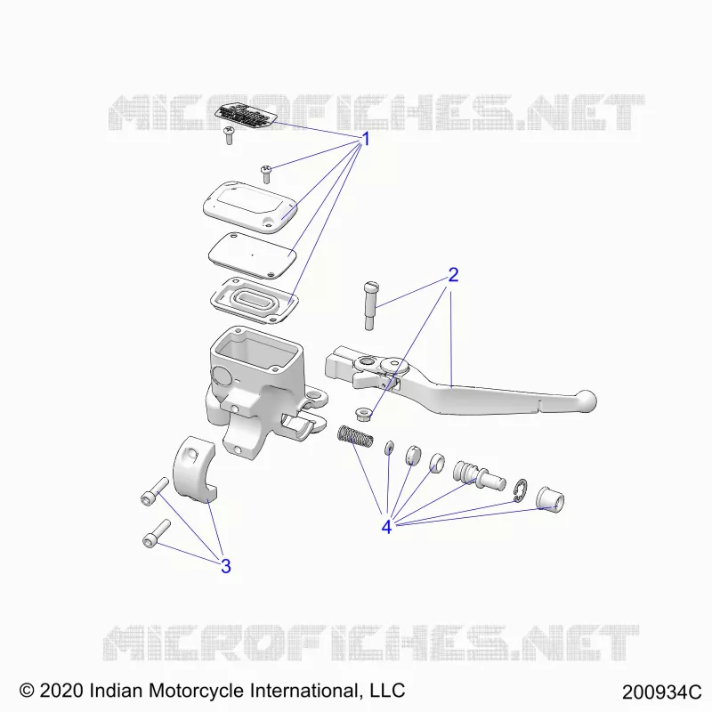 FRENO ANTERIORE, LEVER AND MASTER CYLINDER