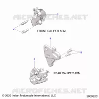 BRAKES, PINZA FRENO ANTERIORE AND REAR