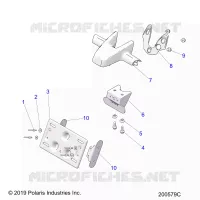 BODY, LICENSE PLATE BRKT/REAR LIGHT HOUSING MOUNT