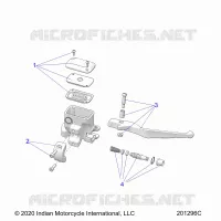 FRENO ANTERIORE, LEVER AND MASTER CYLINDER