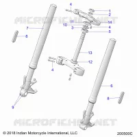TIMONE, FRONT FORKS