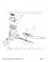FRENO ANTERIORE, LEVER AND MASTER CYLINDER