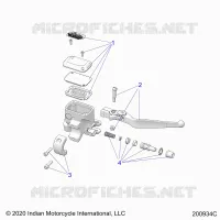 FRENO ANTERIORE, LEVER AND MASTER CYLINDER