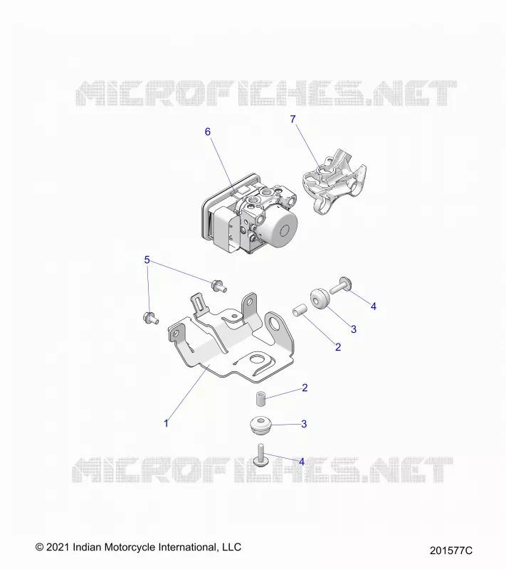 FRENOS, ABS FRENO MODULE MOUNTING