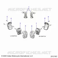 ELETTRICO, SWITCH CONTROLS, LH/RH