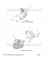 BRAKES, PINZA FRENO ANTERIORE AND REAR