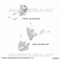 BRAKES, PINZA FRENO ANTERIORE AND REAR