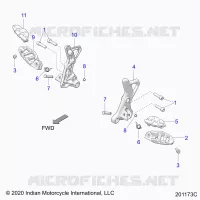 TELAIO, DRIVER FOOTPEGS