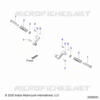CHASSIS, FOOTPEG, PASSENGER