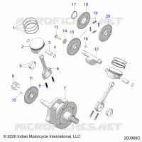 ENGINE, PISTON AND ALBERO MOTORE