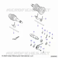 DRIVE TRAIN, FORCHE SHIFT AND DRUM