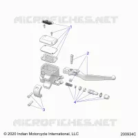 FRENO ANTERIORE, LEVER AND MASTER CYLINDER
