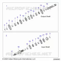 TRASMISSIONE, INPUT/OUTPUT SHAFT ASM.
