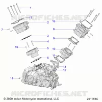 ENGINE, CYLINDER AND TESTA CILINDRO MNTG.