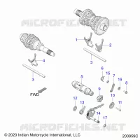 DRIVE TRAIN, FORCHE SHIFT AND DRUM