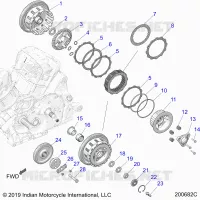 TRASMISSIONE, CLUTCH AND PRIMARY DRIVE