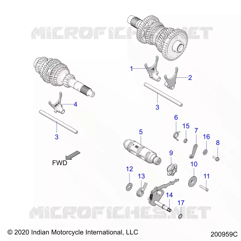 DRIVE TRAIN, FORCHE SHIFT AND DRUM