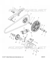 TRASMISSIONE, SPROCKETS, GUARDS AND BELT
