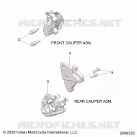BRAKES, PINZA FRENO ANTERIORE AND REAR