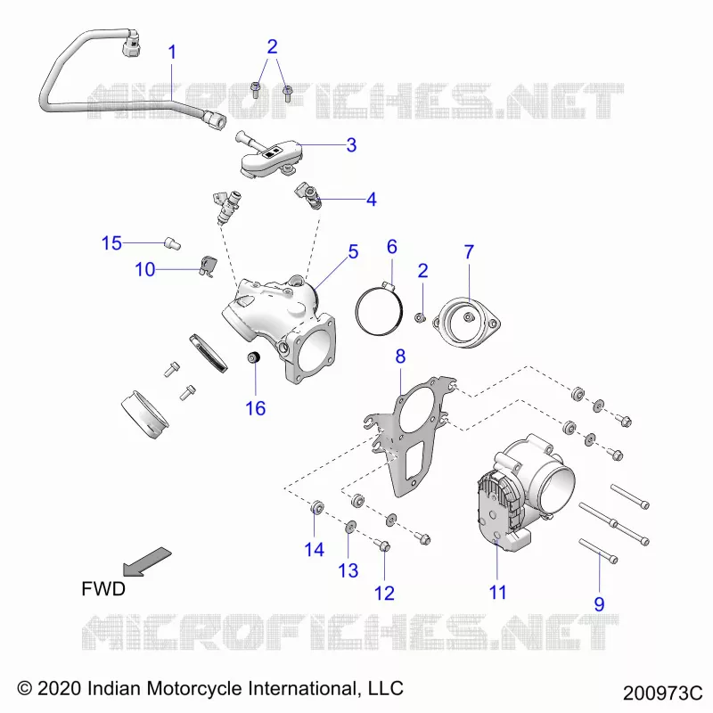 SISTEMA DI ALIMENTAZIONE CARBURANTE, FUEL CLAM SHELL/THROTTLE BODY