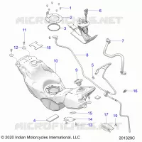 SISTEMA DI ALIMENTAZIONE CARBURANTE, FUEL TANK ASM.