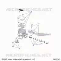 FRENO ANTERIORE, LEVER AND MASTER CYLINDER