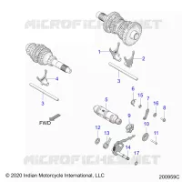 DRIVE TRAIN, FORCHE SHIFT AND DRUM