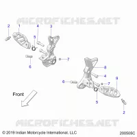 TELAIO, DRIVER FOOTPEGS (FTR CHAMPIONSHIP EDITION)