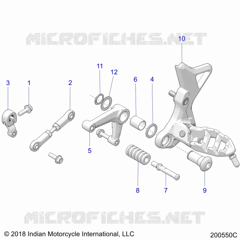 TRASMISSIONE, SHIFT PEDAL AND LINKAGE