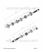 TRASMISSIONE, INPUT/OUTPUT SHAFT ASM.