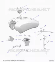 SISTEMA DI ALIMENTAZIONE CARBURANTE, FUEL TANK ASM.