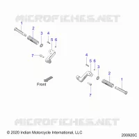 CHASSIS, FOOTPEG, PASSENGER