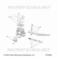 FRENO ANTERIORE, LEVER AND MASTER CYLINDER