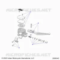 FRENO ANTERIORE, LEVER AND MASTER CYLINDER