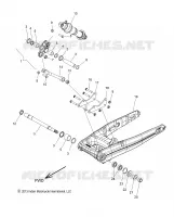 SOSPENSIONE POSTERIORE ASM., SWING ARM AND SHOCK