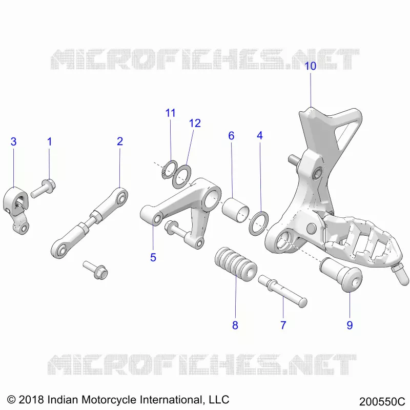 TRASMISSIONE, SHIFT PEDAL AND LINKAGE