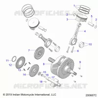 ENGINE, PISTON AND ALBERO MOTORE